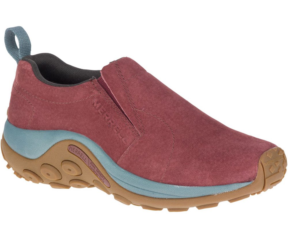 Merrell Slip Ons Burgundy - Jungle Moc - Womens 63BURDGKH